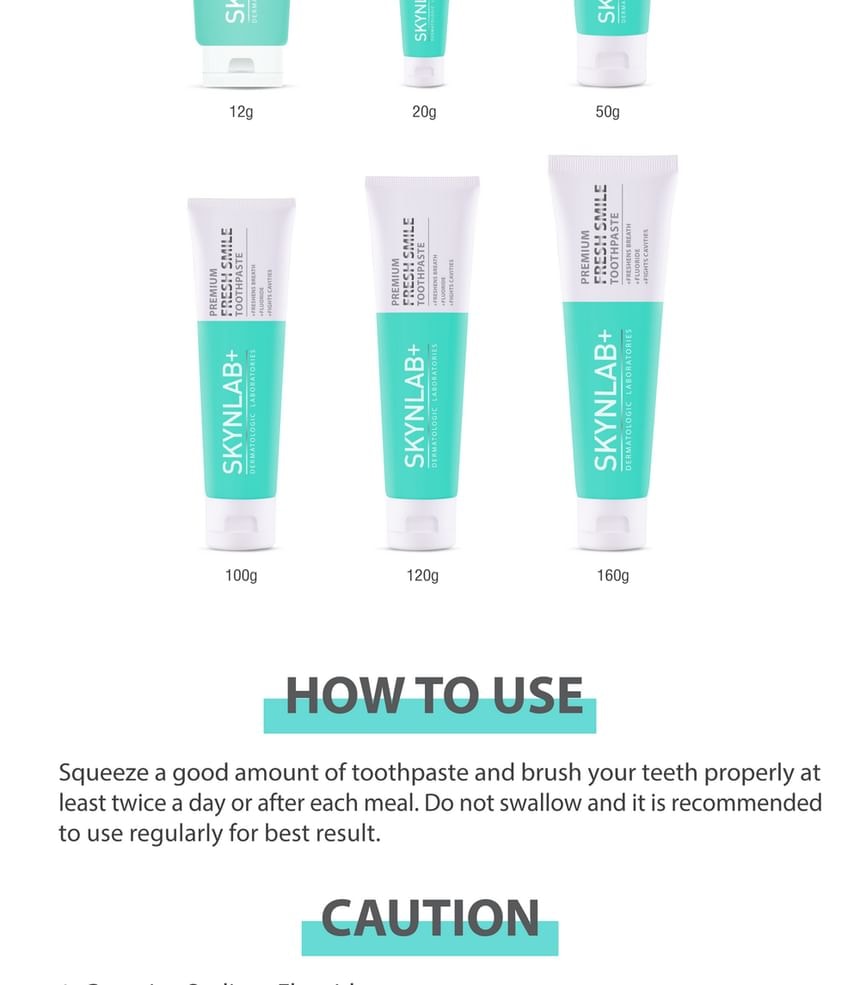Skynlab - Premium Fresh Smile Toothpaste (100g)