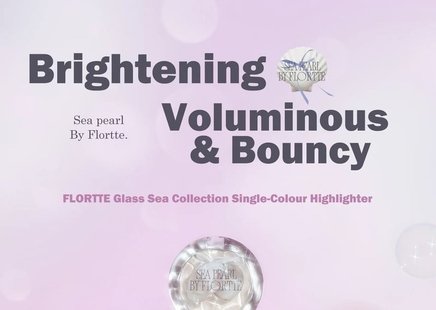 FLORTTE - Glass Sea Collection Single-Colour Highlighter - 3 Colors