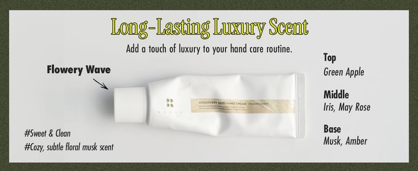 BRMUD - Atorcovery Mud Hand Cream - 2 Types (Flowerry Wave)