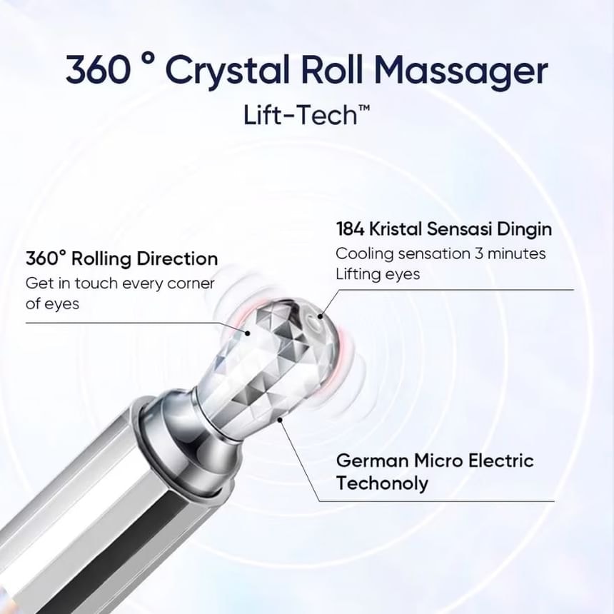 SKINTIFIC - 360° Crystal Massager Lifting Eye Cream (20g)