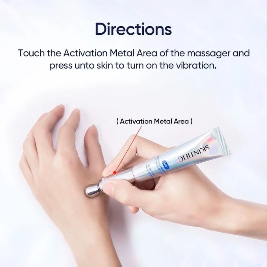 SKINTIFIC - 360° Crystal Massager Lifting Eye Cream (20g)
