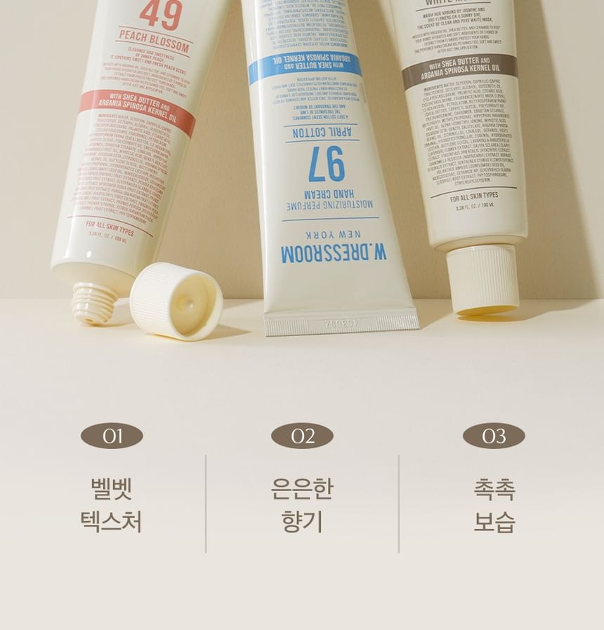 W.DRESSROOM - Moisturizing Perfume Hand Cream Jumbo - 3 Types (#97 April Cotton)