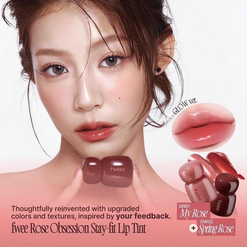 fwee - Rose Obsession Stay-Fit Lip Tint - 18 Colors