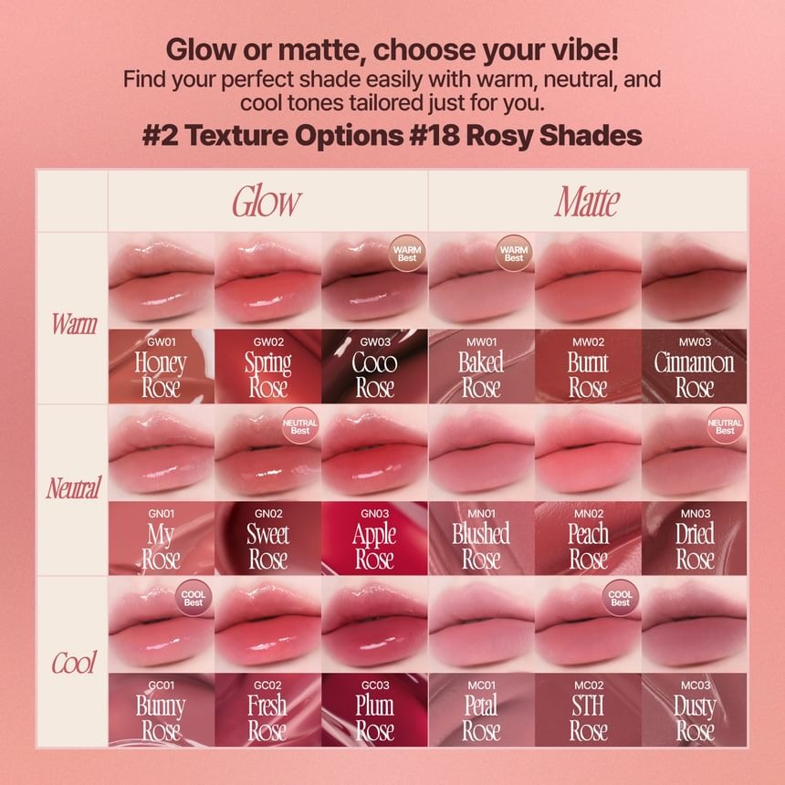 fwee - Rose Obsession Stay-Fit Lip Tint - 18 Colors