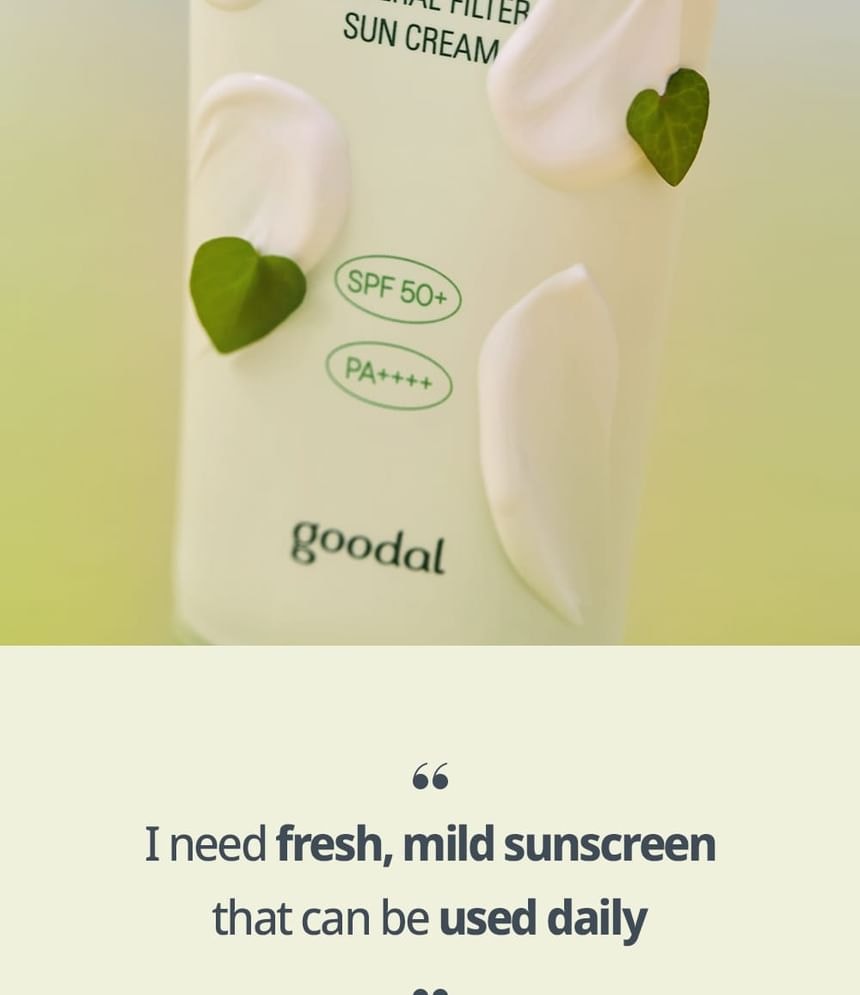 Goodal - Heartleaf Calming Mineral Filter Sun Cream Mini (25ml)