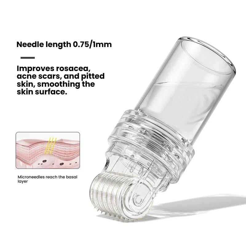 Thalia - Set : Microneedling Roller Essence Oil Applicator (Various Designs) & Glass Vials for Serum
