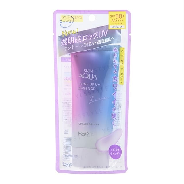 Rohto Mentholatum - Skin Aqua Tone Up UV Essence Lavender SPF 50+ PA++++