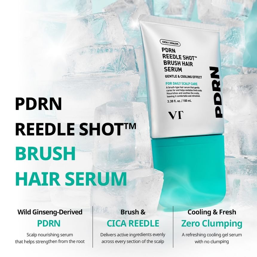 VT - PDRN Reedle Shot Brush Hair Serum
