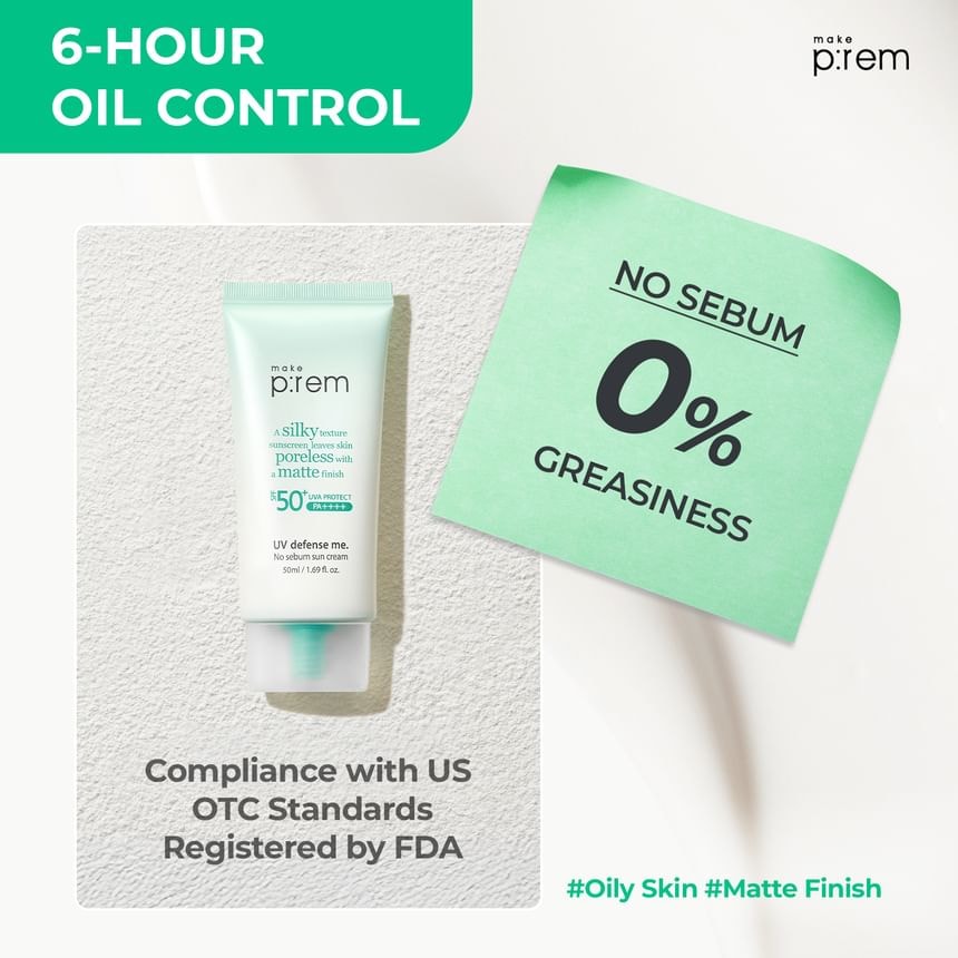 make p:rem - UV Defense Me. Matte Airy-fit Sunscreen OTC Version