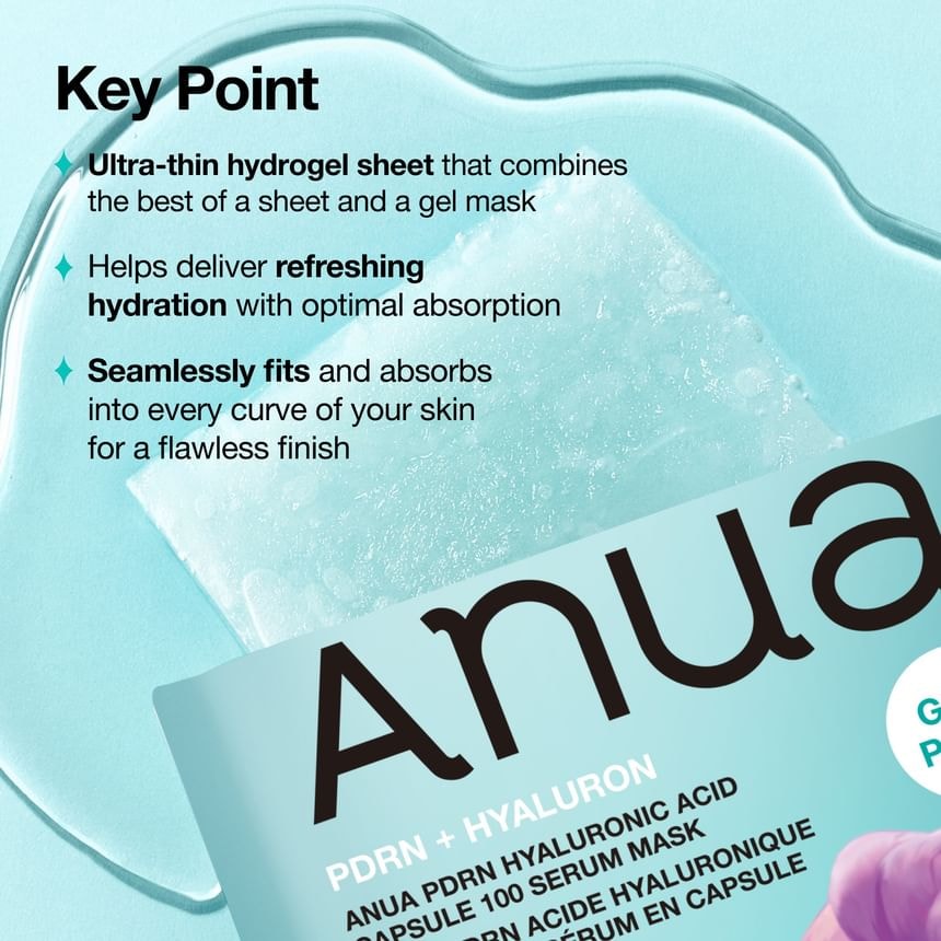 Anua - PDRN Hyaluronic Acid Capsule 100 Serum Mask Kpop Demon Hunters Collaboration