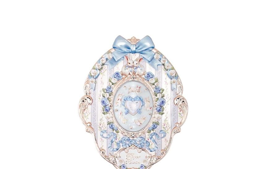 Flower Knows - Bunny Garden Hand Mirror - 3 Colors (Cloudy Blue - 1pcs)