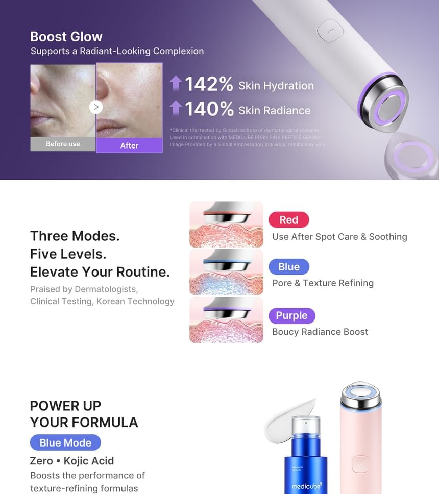 medicube - AGE-R Booster Pro Mini Plus Pink (1 Set (English Version)