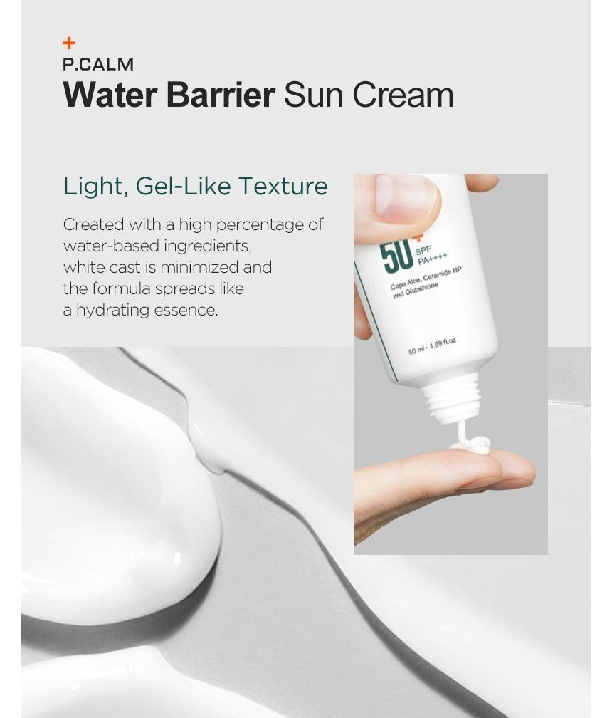 P.CALM - Water Barrier Sun Cream 2pcs Bundle Set