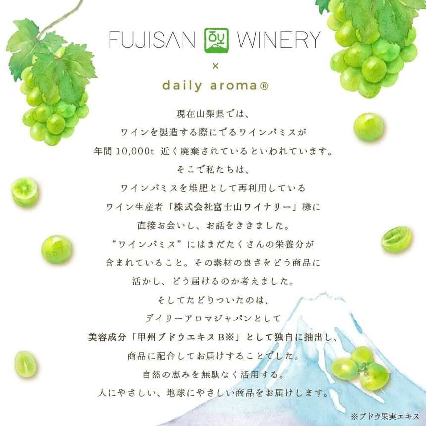Daily Aroma Japan - Mount Fuji Green Grape Mini Hand Cream (20g)