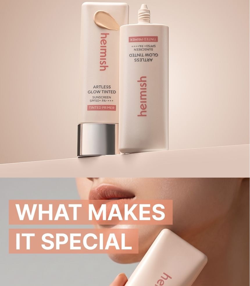 heimish - Artless Glow Tinted Sunscreen 2pcs Bundle Set