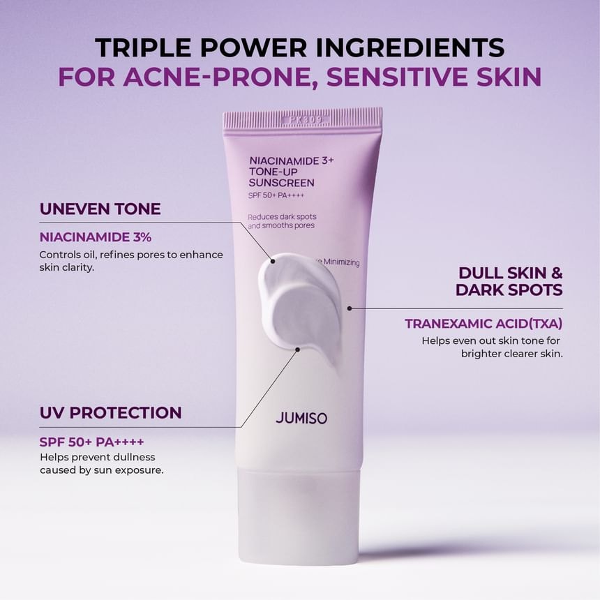 JUMISO - Niacinamide 3+ Tone-Up Sunscreen 2pcs Bundle Set