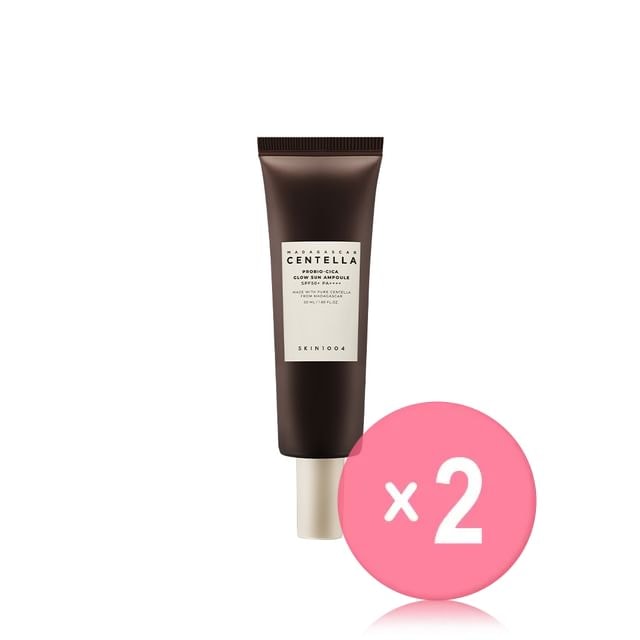 SKIN1004 - Madagascar Centella Probio-Cica Glow Sun Ampoule 2pcs Bundle Set