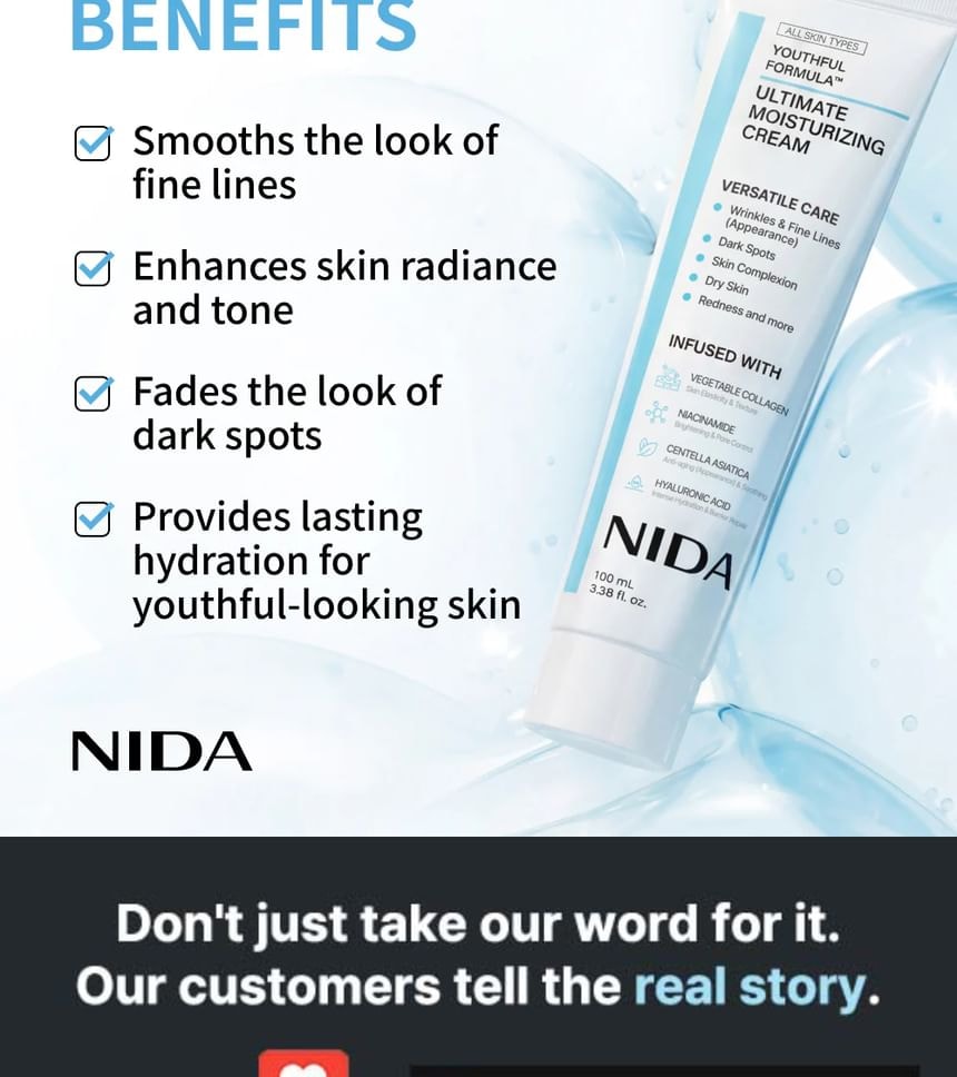 NIDA - Youthful Formula Ultimate Moisturizing Cream 2pcs Bundle Set
