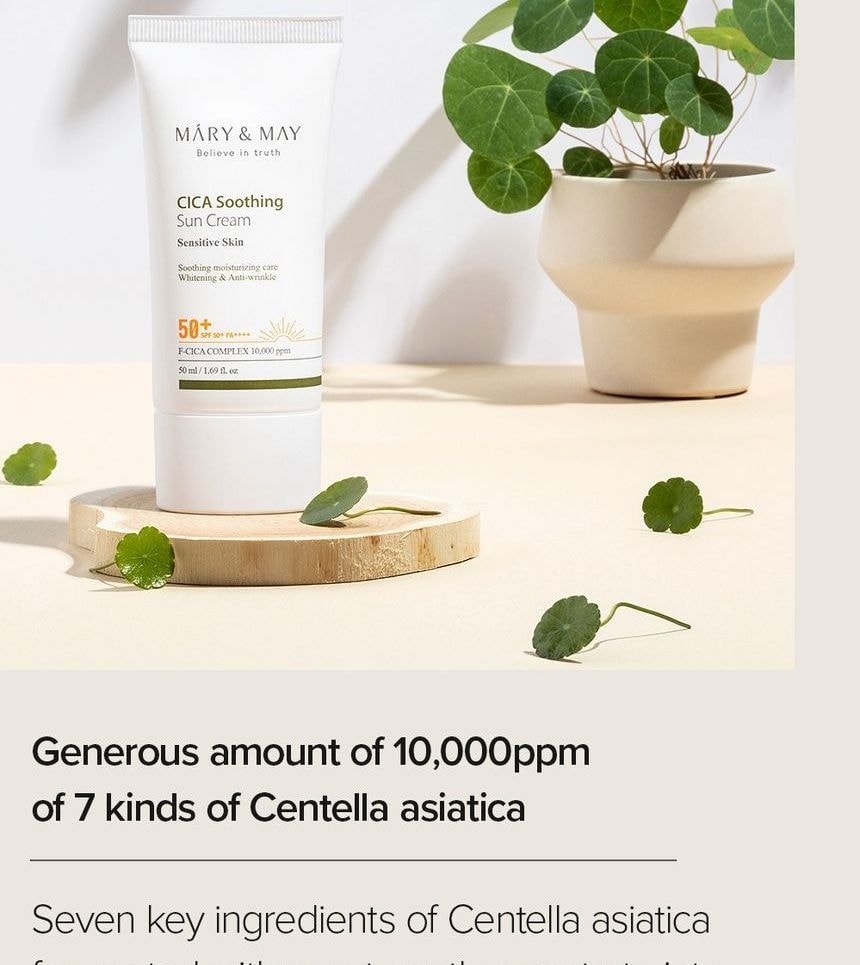 Mary&May - Cica Soothing Sun Cream 2pcs Bundle Set (50ml x 2 pcs)
