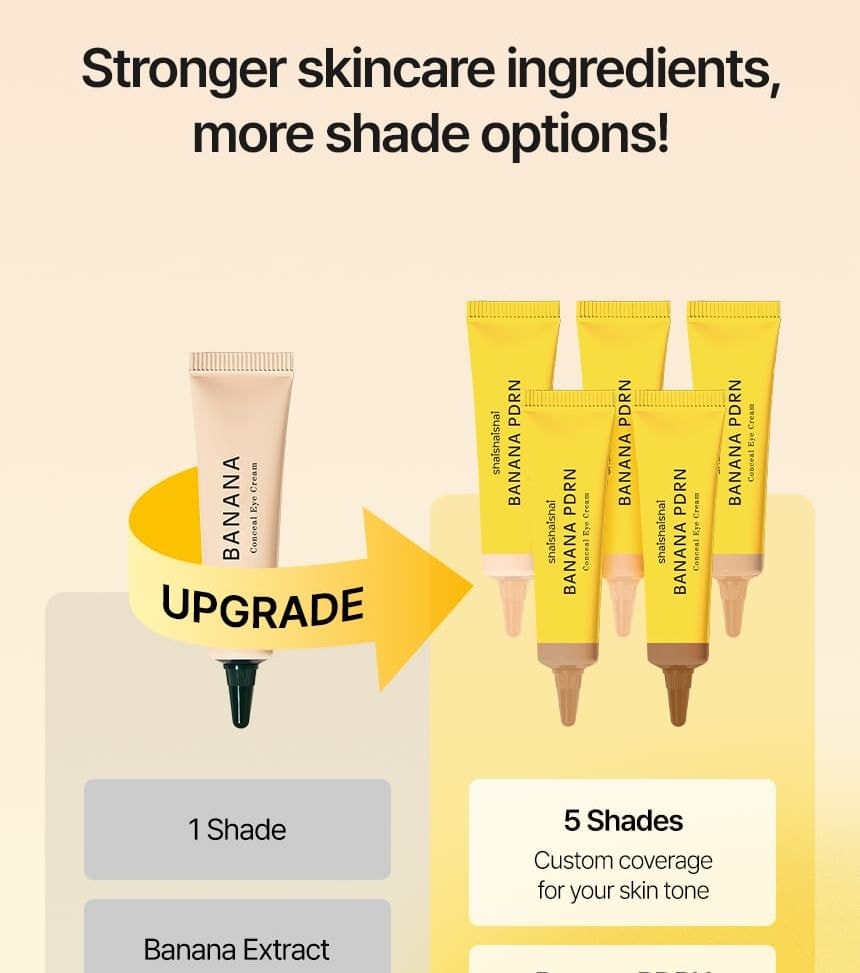 shaishaishai - BANANA PDRN Conceal Eye Cream - 5 Colors