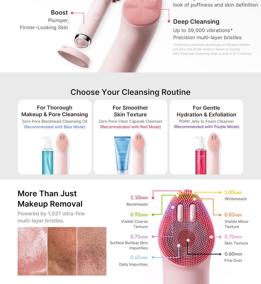 medicube - Full Facial Device Set Pink Version (3 pcs)