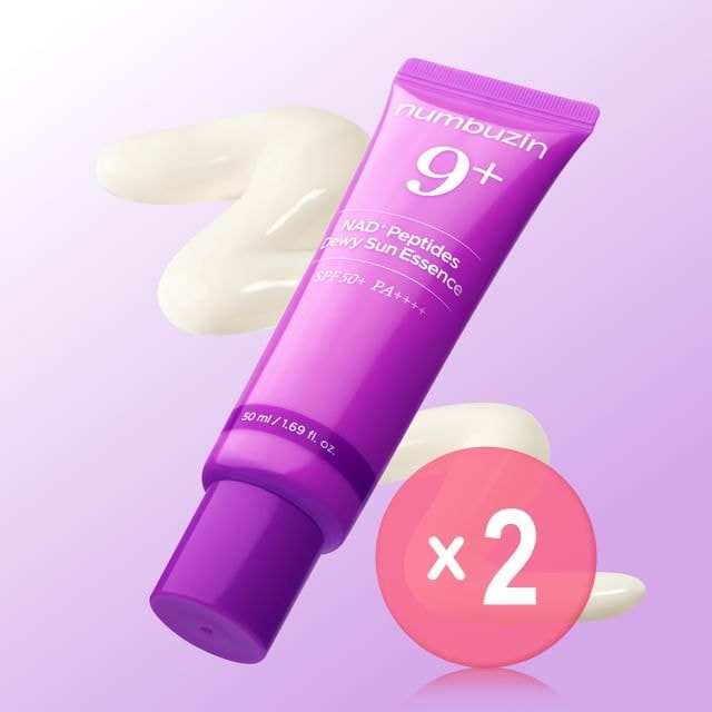 numbuzin - No.9 NAD Peptides Dewy Sun Essence 2pcs Bundle Set