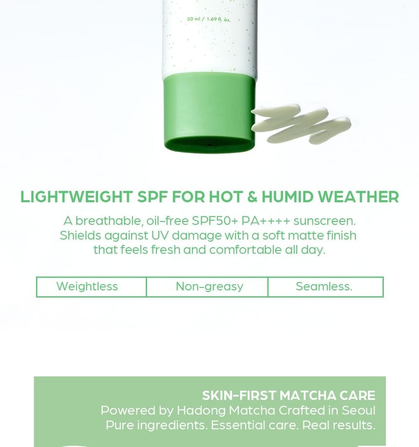 House of Hur - Matcha Light Sun Cream 2pcs Bundle Set