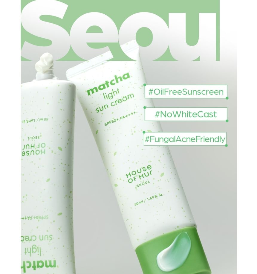 House of Hur - Matcha Light Sun Cream 2pcs Bundle Set