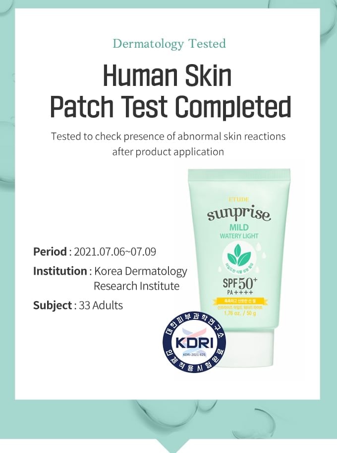 ETUDE - Sunprise Mild Watery Light 2pcs Bundle Set