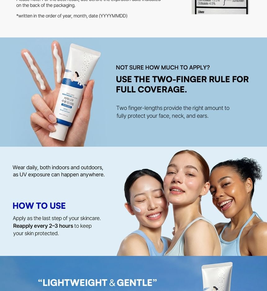ROUND LAB - Birch Juice Moisturizing UVLock Sunscreen (50ml)