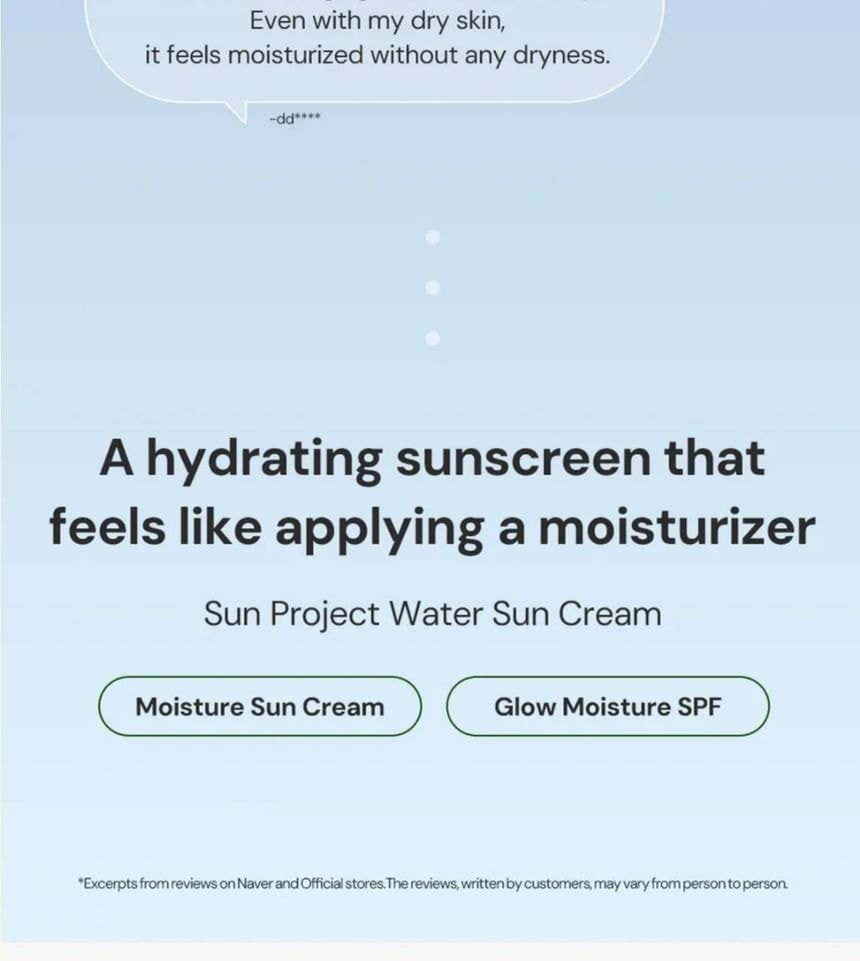 THANK YOU FARMER - Sun Project Water Sun Cream SPF50+ PA+++ 50ml 2pcs Bundle Set
