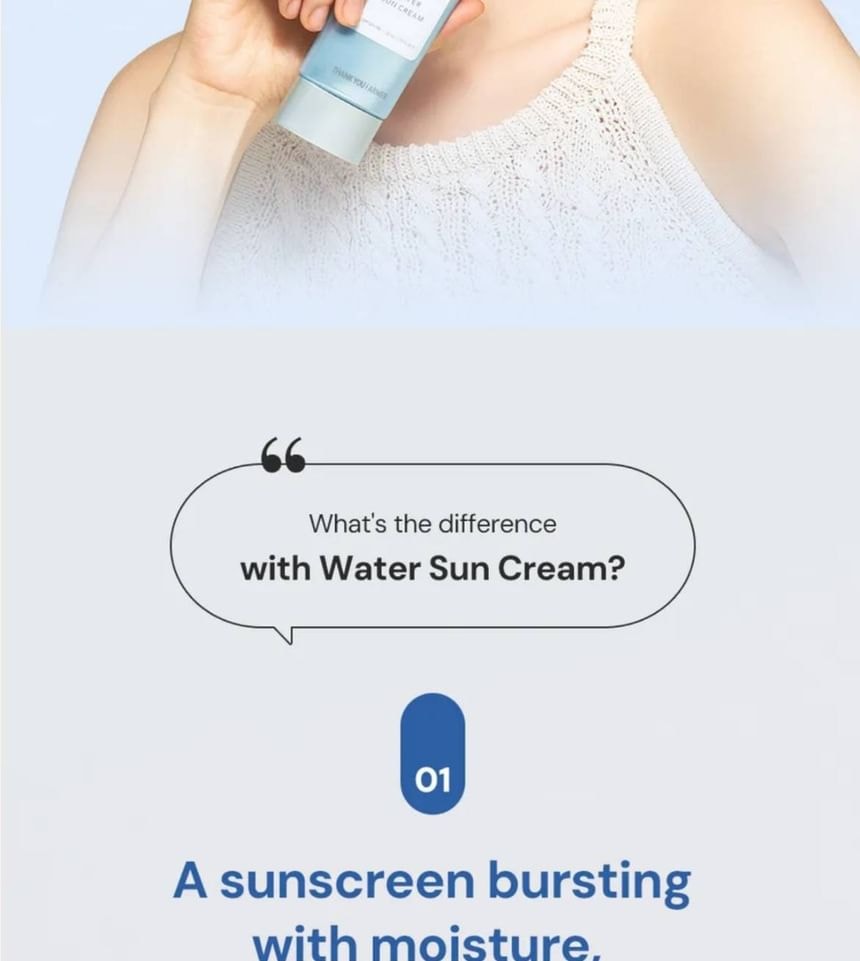 THANK YOU FARMER - Sun Project Water Sun Cream SPF50+ PA+++ 50ml 2pcs Bundle Set