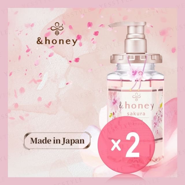 ViCREA - &honey Sakura Honey Deep Moist Shampoo 1.0 2pcs Bundle Set
