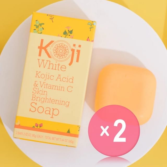 Koji White - Kojic Acid & Vitamin C Skin Brightening Soap 2pcs Bundle Set