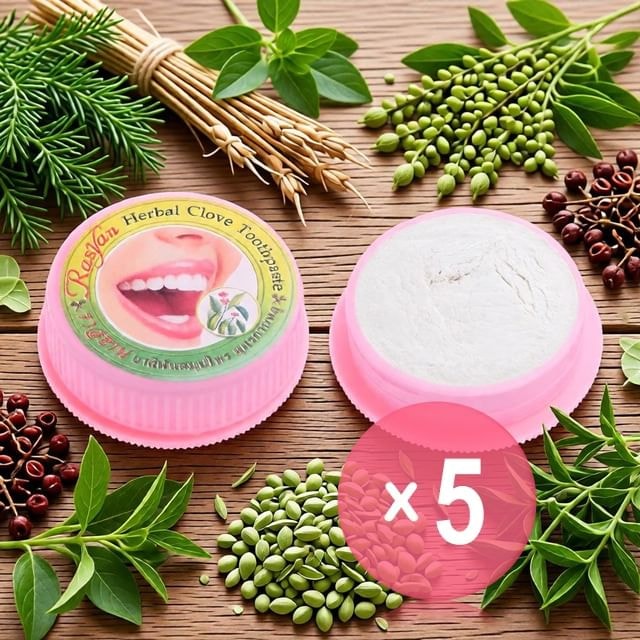 Rasyan - Herbal Clove Toothpaste 5pcs Bundle Set