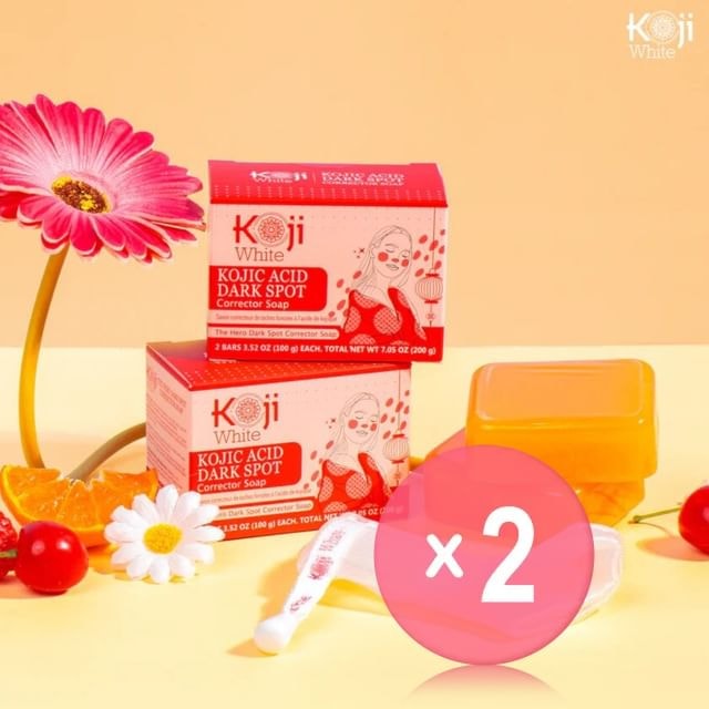 Koji White - Kojic Acid Dark Spot Corrector Soap 2pcs Bundle Set