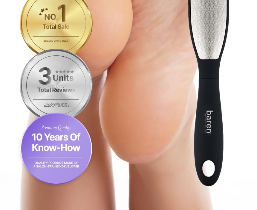 baren - Magic Professional Stainless Steel Double-Sided Foot File