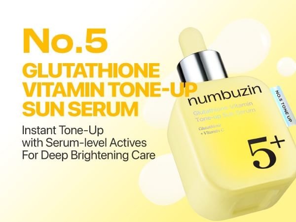 numbuzin - No.5 Glutathione Vitamin Tone-up Sun Serum (30ml)