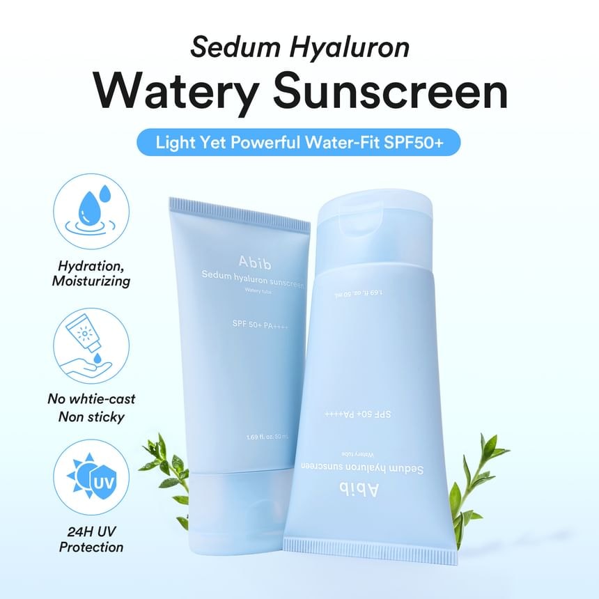 Abib - Sedum Hyaluron Sunscreen Watery Tube (50ml)