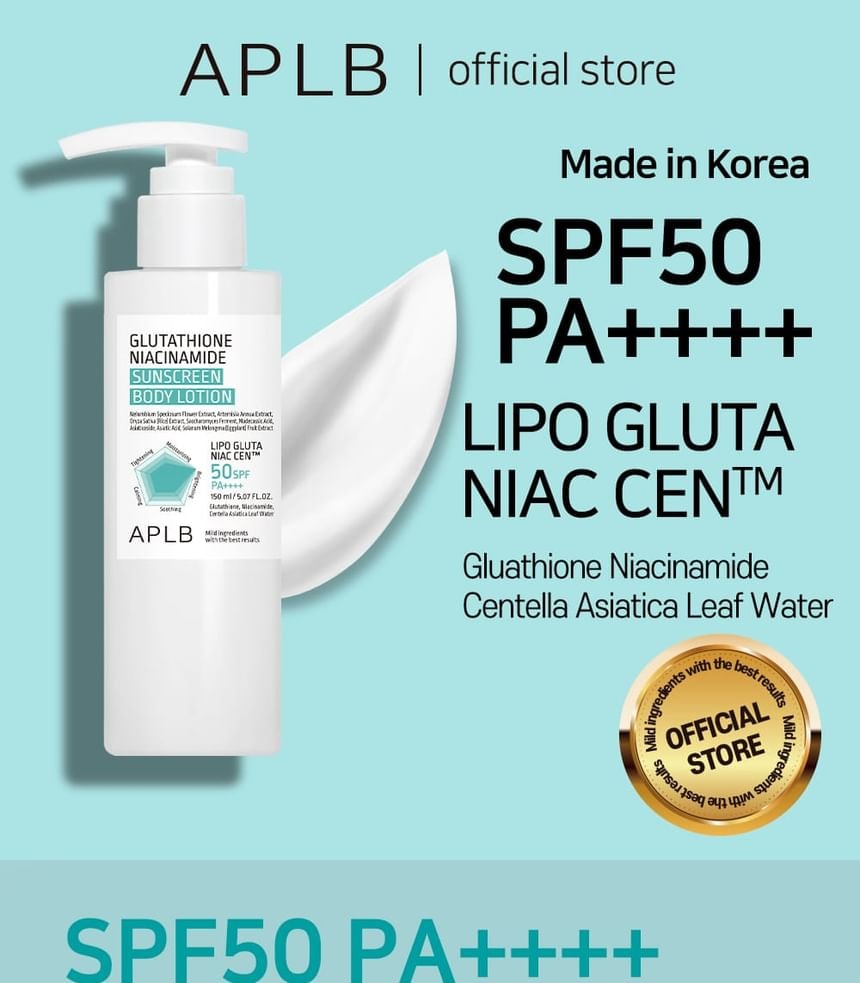 APLB - Glutathione Niacinamide Sunscreen Body Lotion