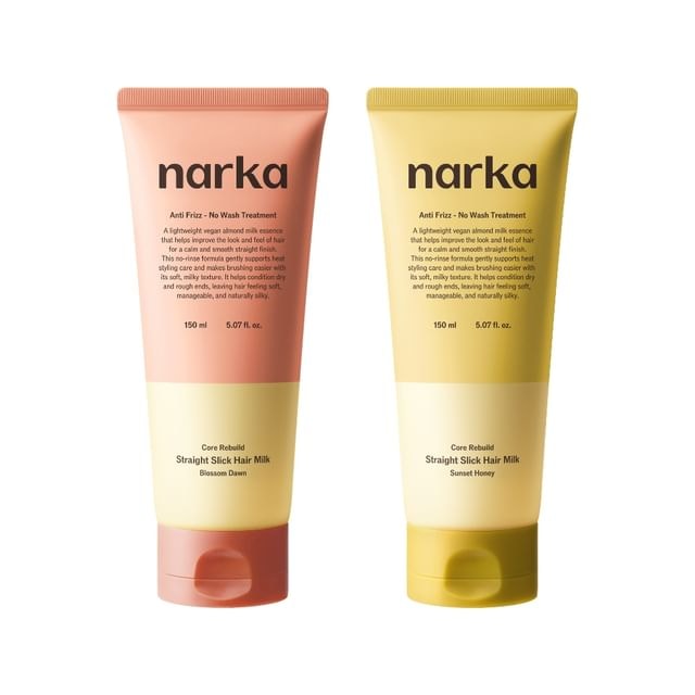 narka - Core Rebuild Straight Slick Hair Milk - 2 Types