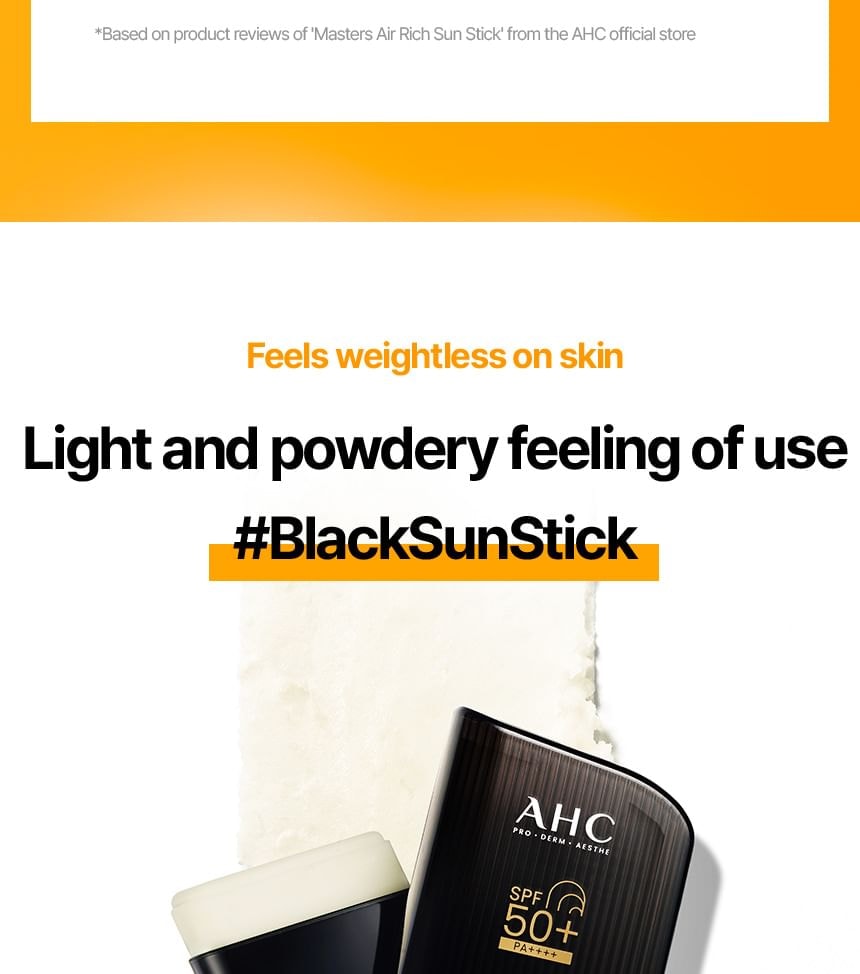 AHC - Masters Air Rich Sun Stick 2pcs Bundle Set
