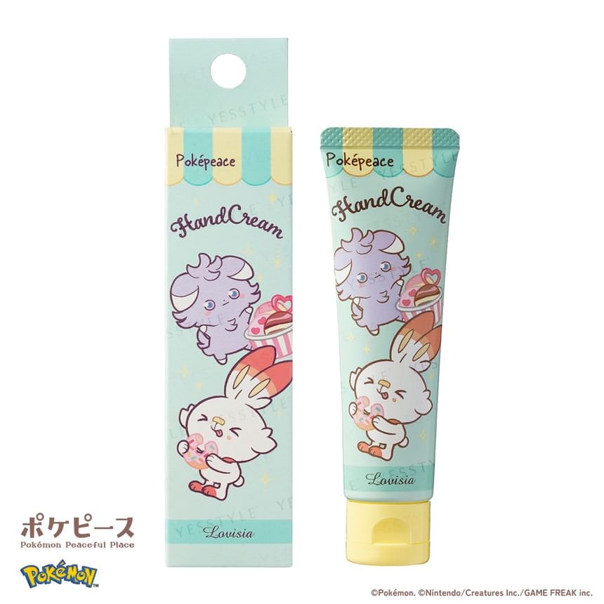 Lovisia - Pokemon Pokepeace Hand Cream 2pcs Bundle Set (Hibanney & Nyasper Peach Sorbet - 30g x 2 pcs)