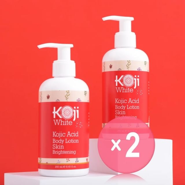 Koji White - Kojic Acid Skin Brightening Body Lotion 2pcs Bundle Set