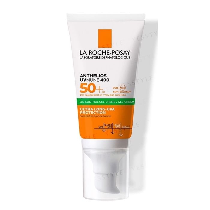 La Roche-Posay - Anthelios Uvmune 400 Gel Creme Oil Control SPF 50+ 2pcs Bundle Set (50ml - Fragrance Free x 2 pcs)
