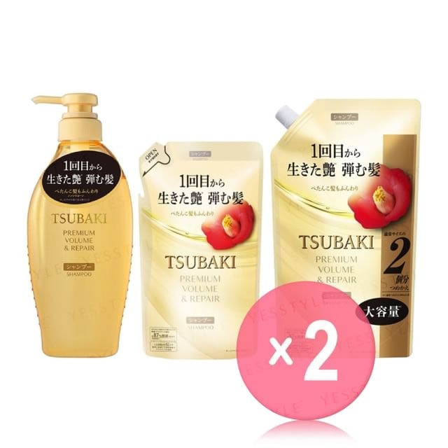 Shiseido - Tsubaki Premium Volume & Repair Shampoo 2pcs Bundle Set