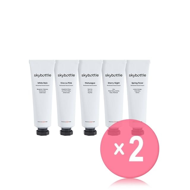 skybottle - Perfumed Hand Cream - 5 Types 2pcs Bundle Set