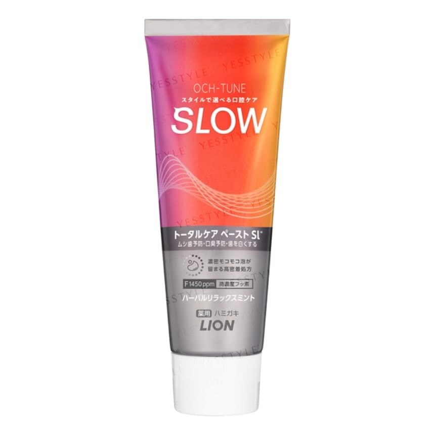LION - Och-Tune Toothpaste 5pcs Bundle Set (Slow - Herbal Relax Mint - 130g x 5 pcs)