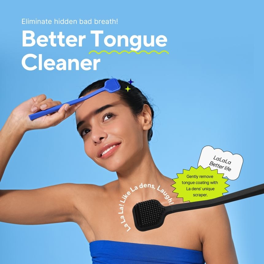 Parnell - La dens Better Tongue Cleaner - 4 Colors 5pcs Bundle Set (White x 5 pcs)