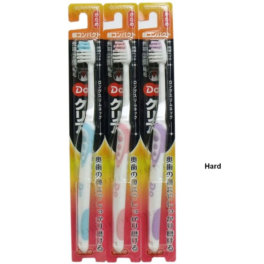 Sunstar - Do Clear Toothbrush Super Compact Head 10pcs Bundle Set (1 pc - Random Color - Soft x 10 pcs)
